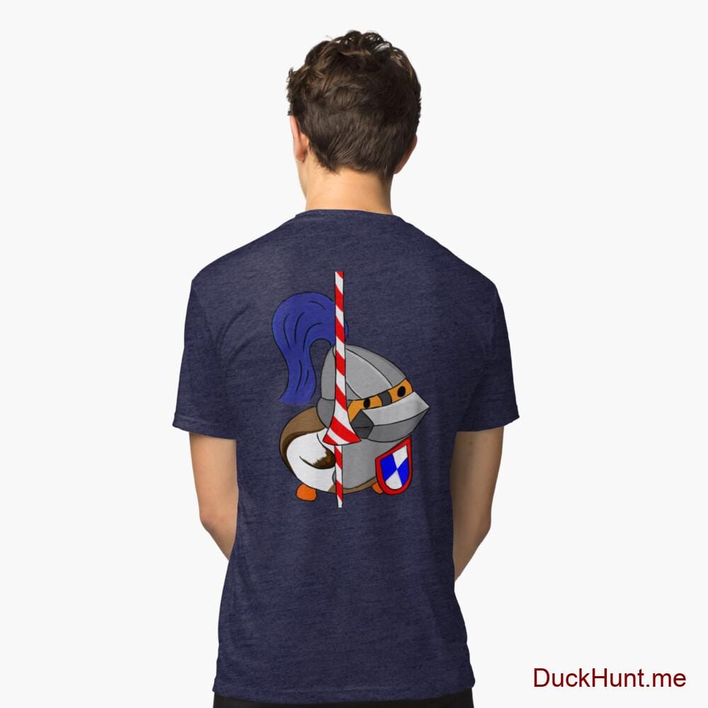 Armored Duck Navy Tri-blend T-Shirt (Back printed)