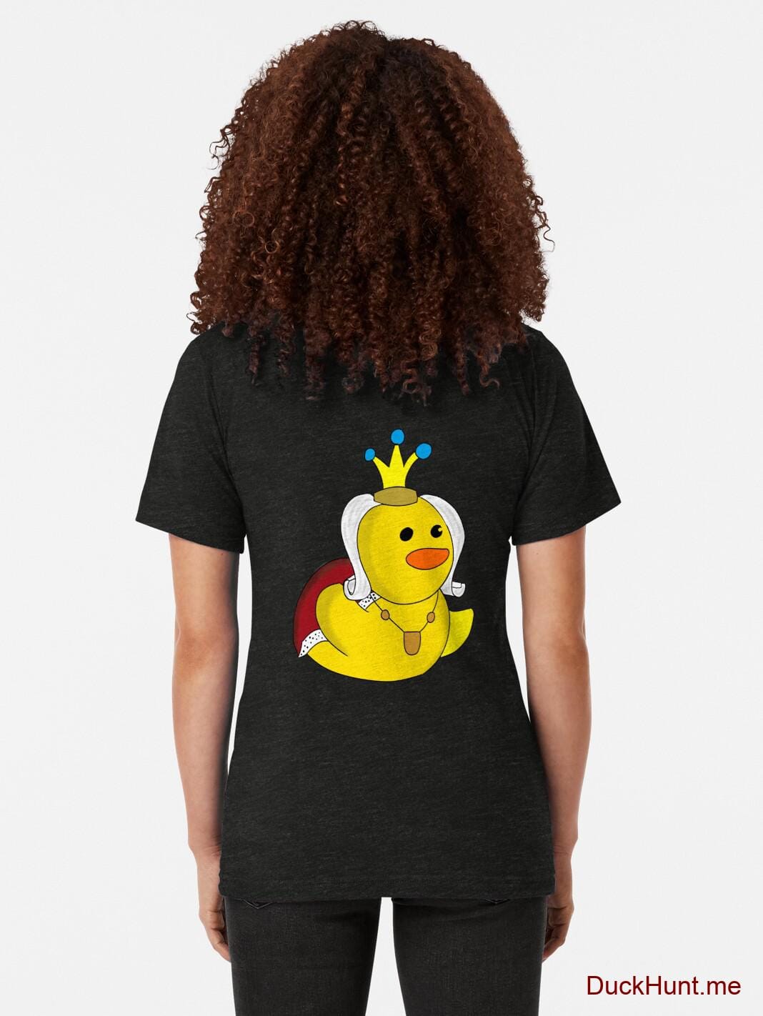 Royal Duck Black Tri-blend T-Shirt (Back printed) alternative image 1