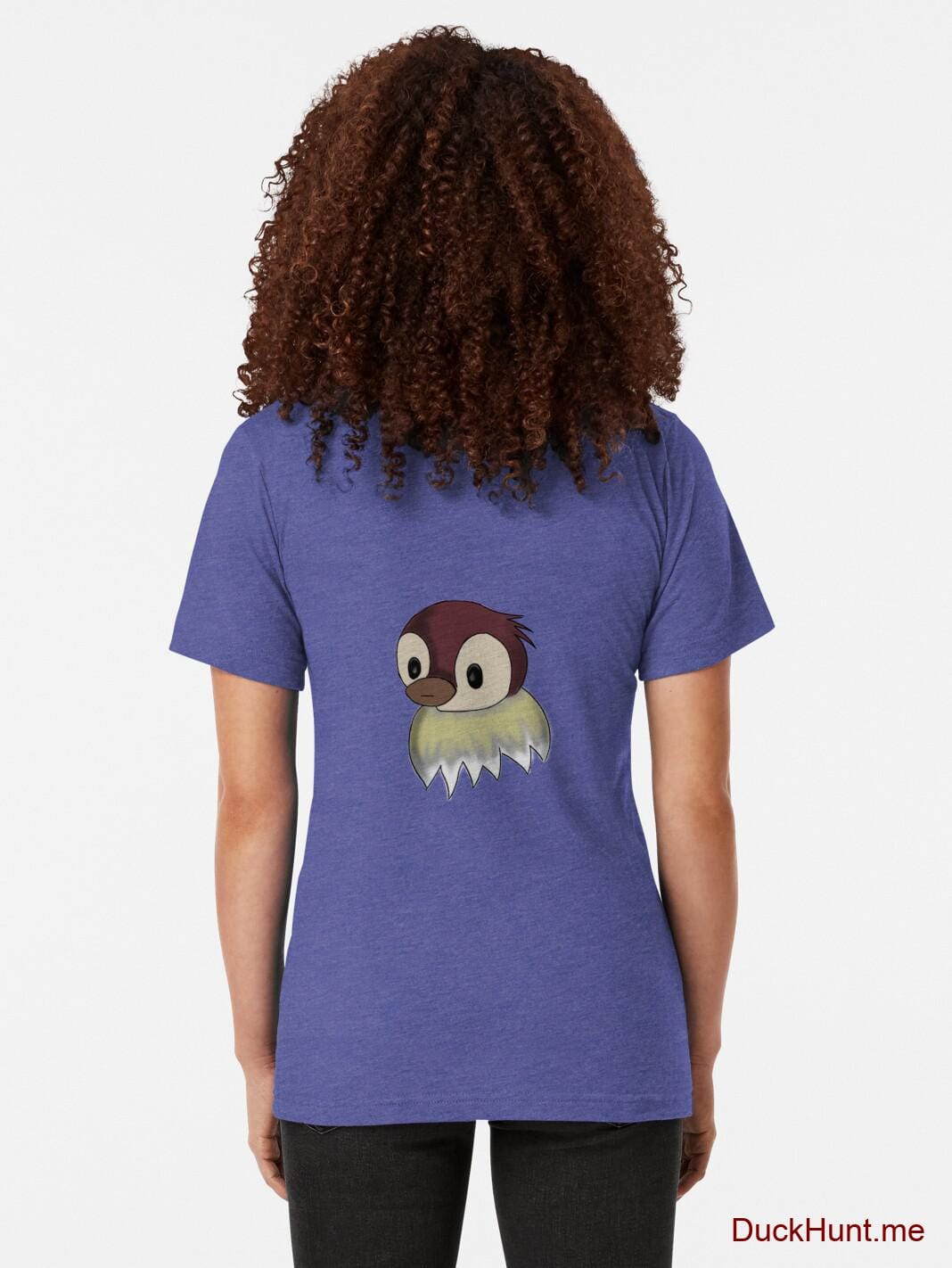 Ghost Duck (fogless) Royal Tri-blend T-Shirt (Back printed) alternative image 1