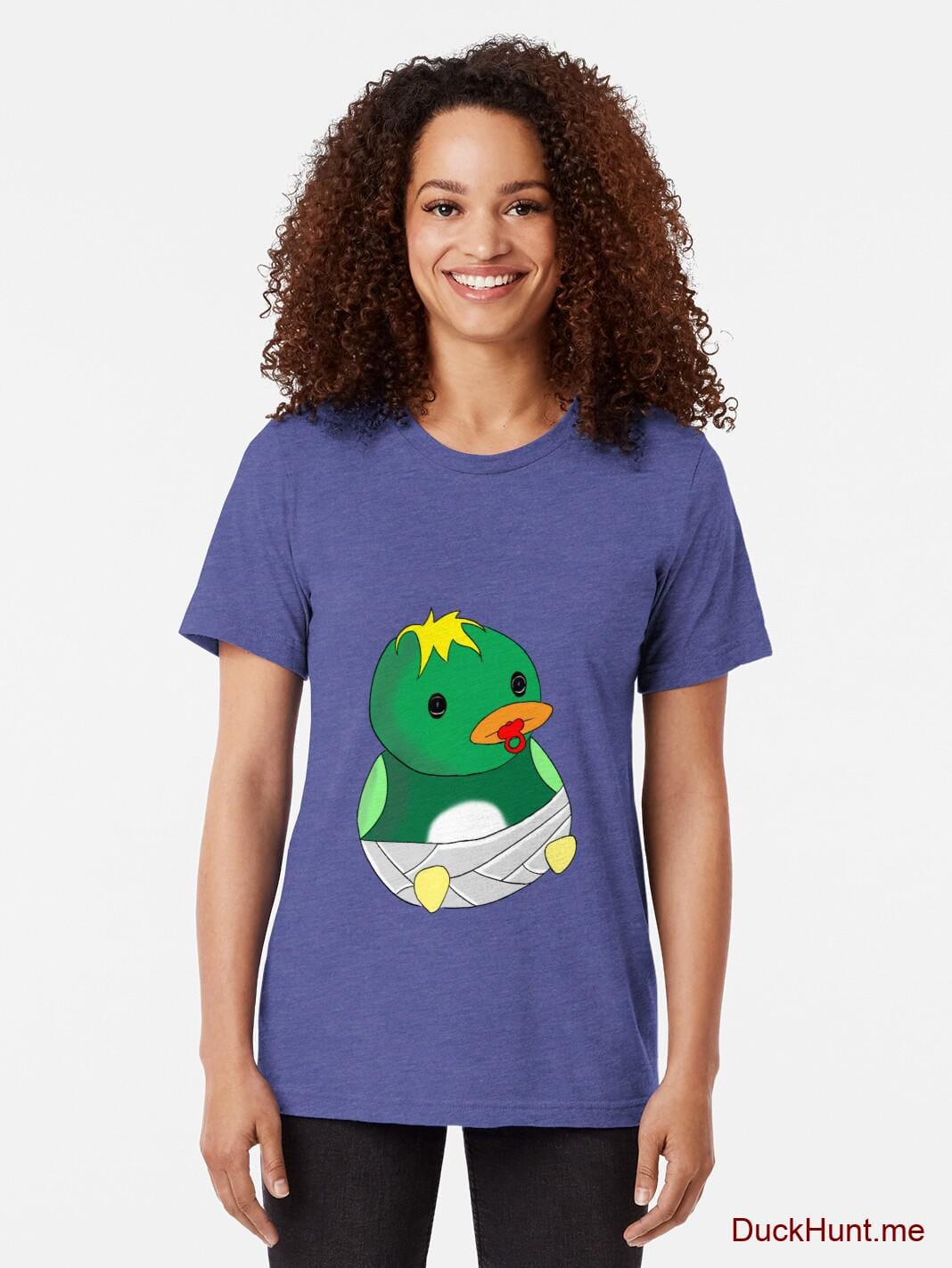 Baby duck Royal Tri-blend T-Shirt (Front printed) alternative image 1