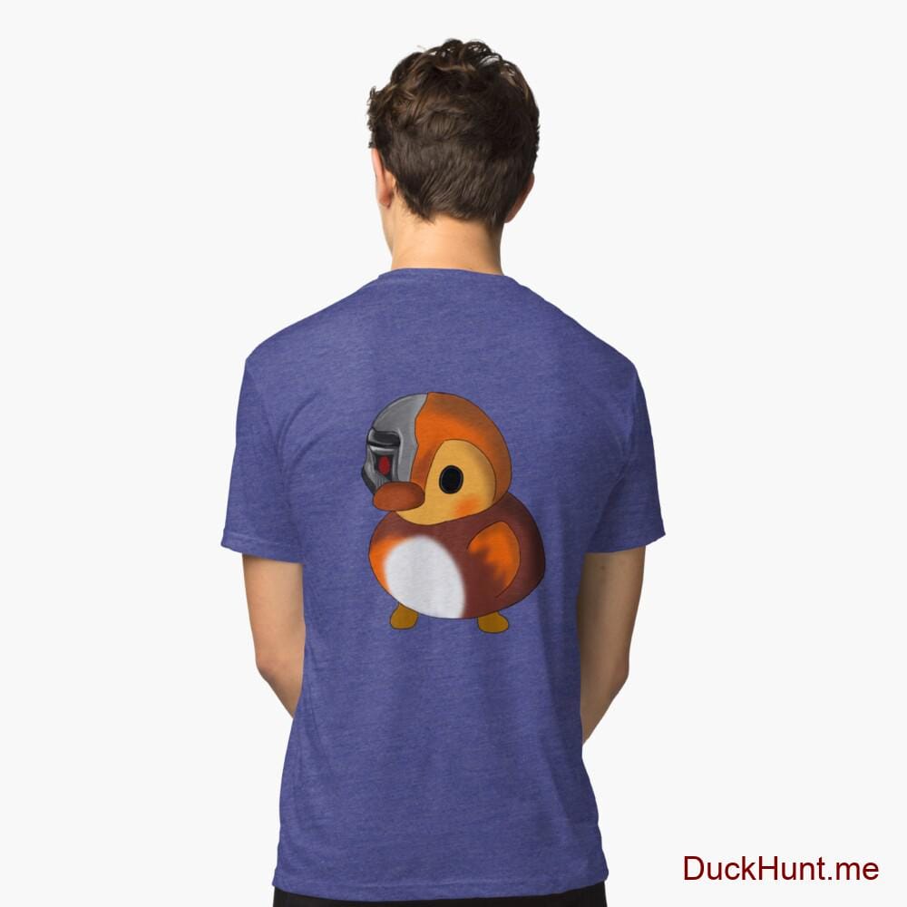 Mechanical Duck Royal Tri-blend T-Shirt (Back printed)