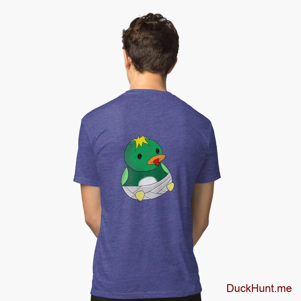 Baby duck Royal Tri-blend T-Shirt (Back printed)
