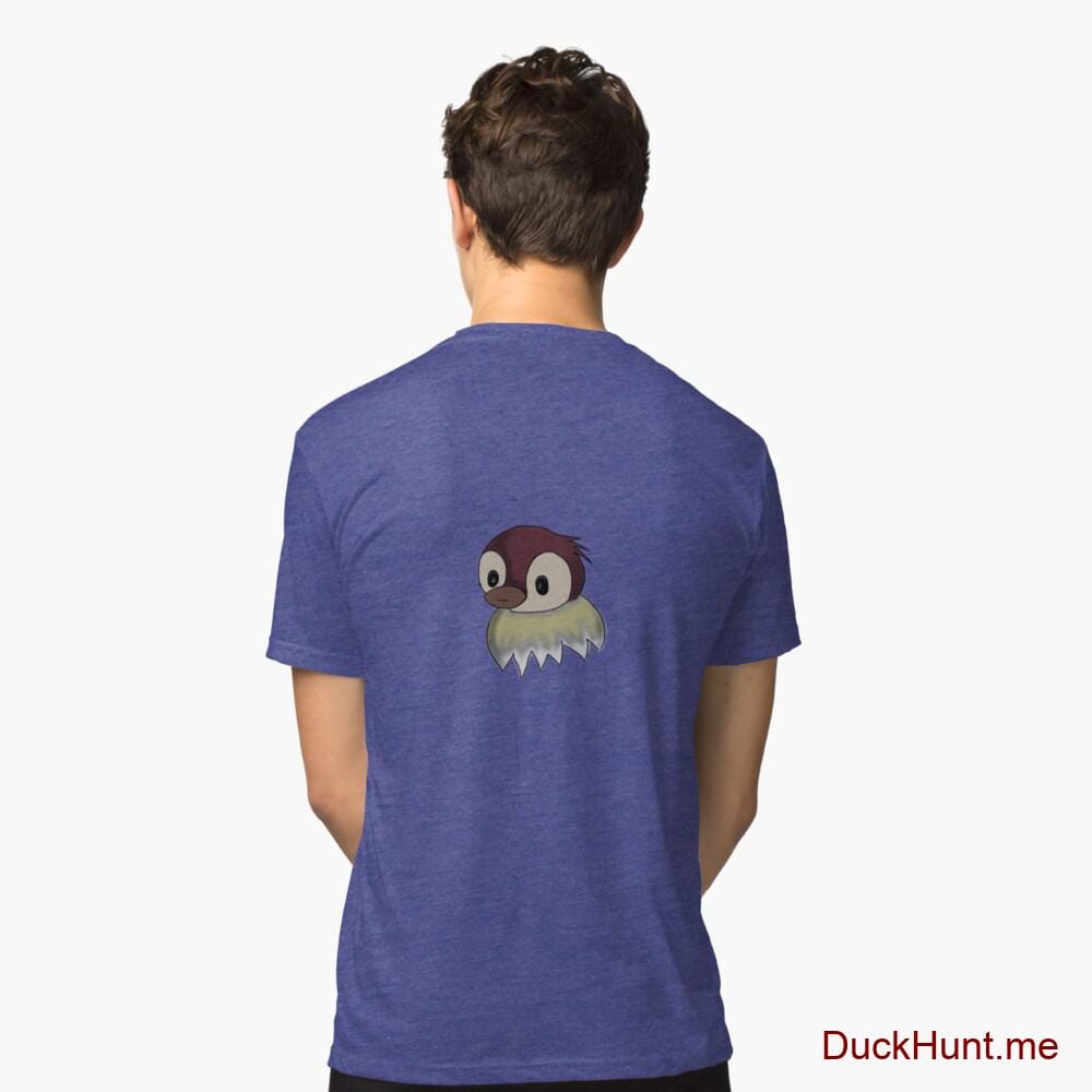Ghost Duck (fogless) Royal Tri-blend T-Shirt (Back printed)