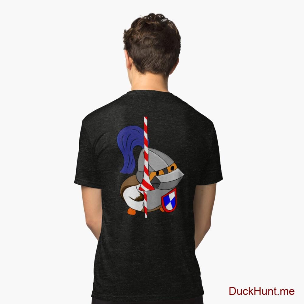 Armored Duck Black Tri-blend T-Shirt (Back printed)