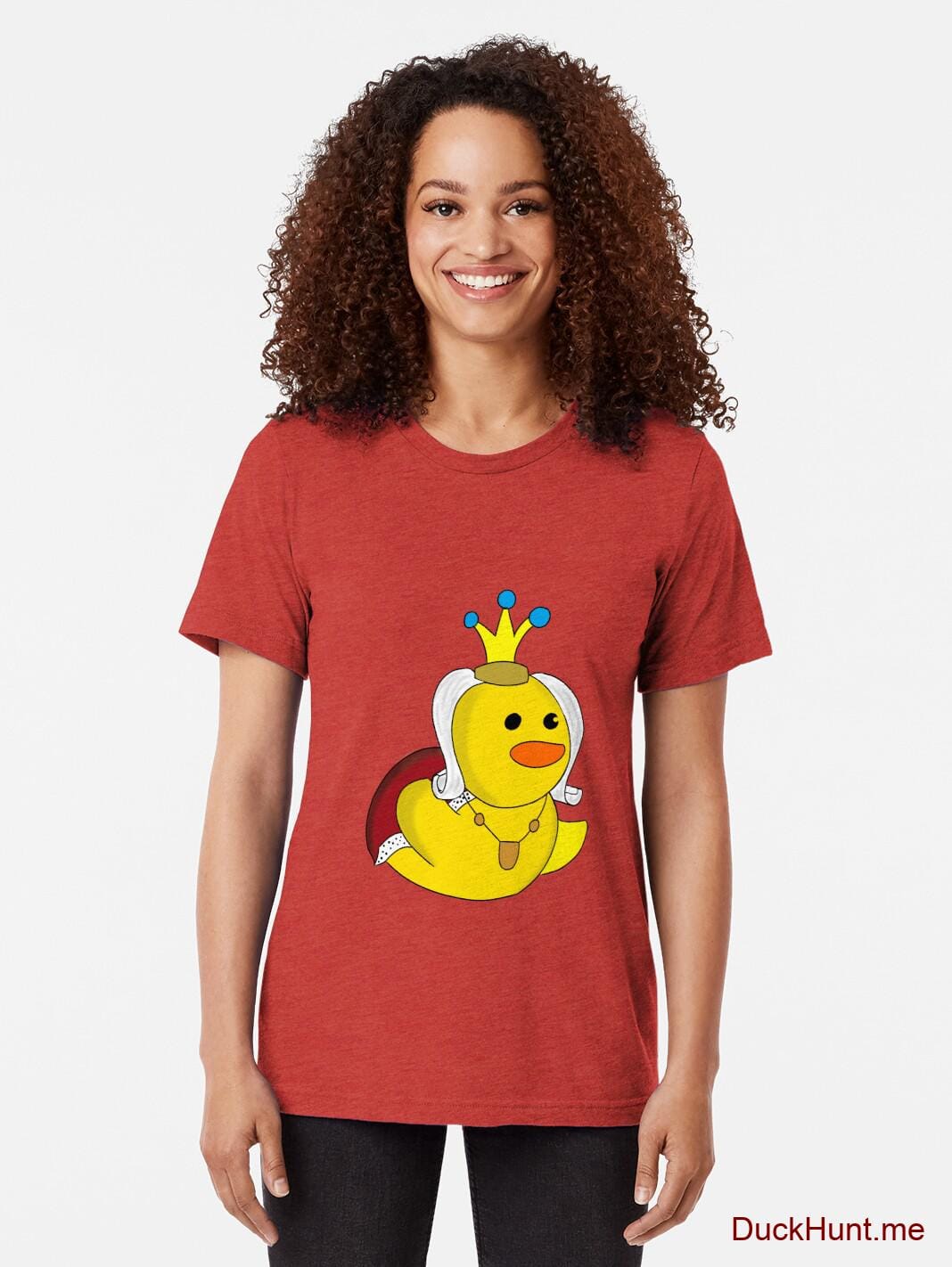 Royal Duck Red Tri-blend T-Shirt (Front printed) alternative image 1