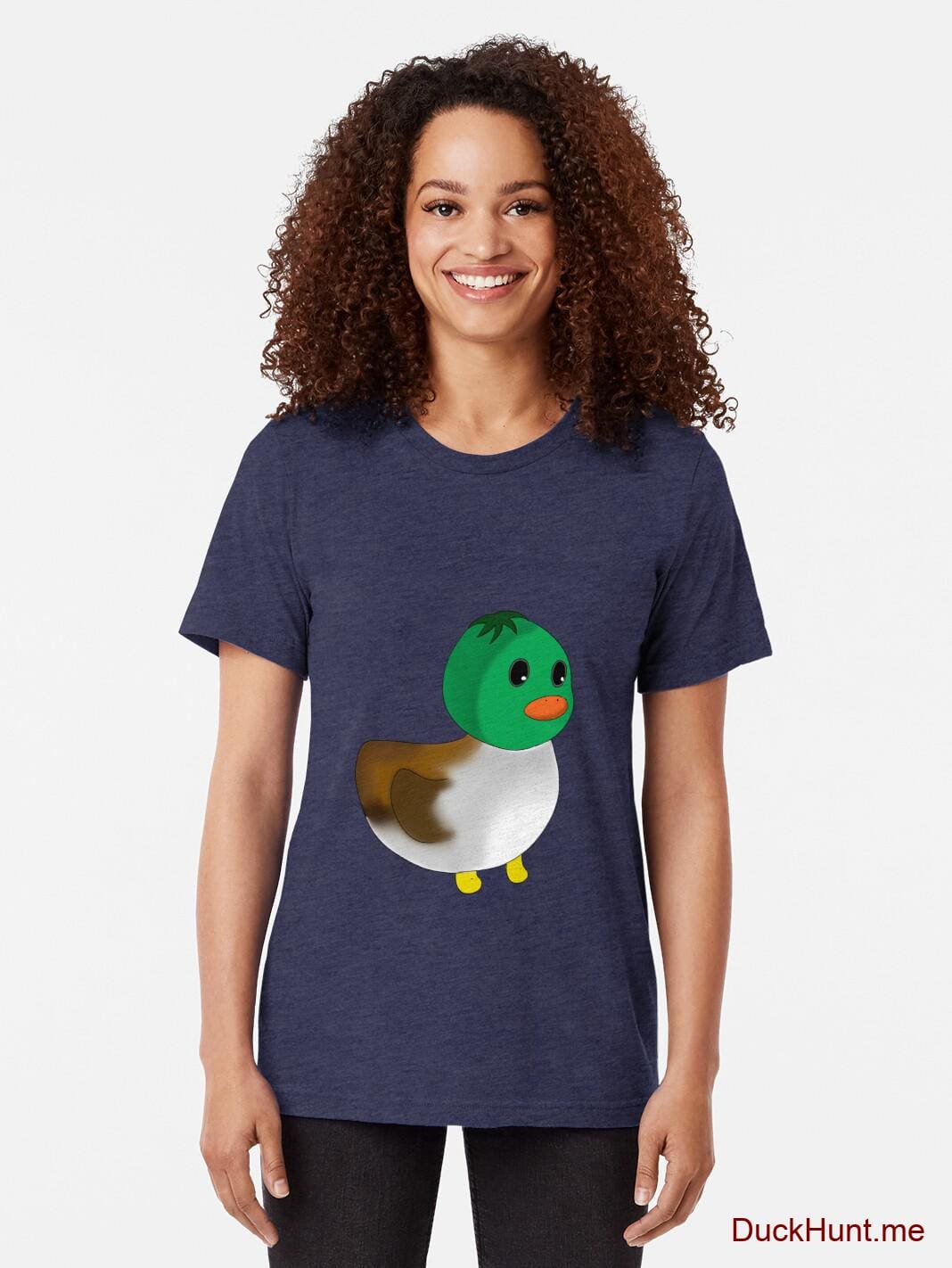 Normal Duck Navy Tri-blend T-Shirt (Front printed) alternative image 1