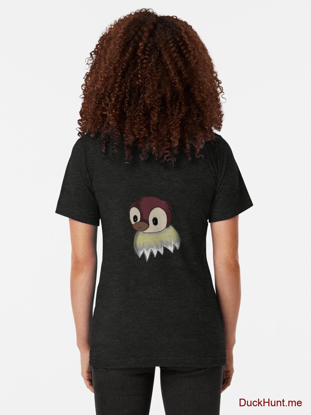Ghost Duck (fogless) Black Tri-blend T-Shirt (Back printed) alternative image 1