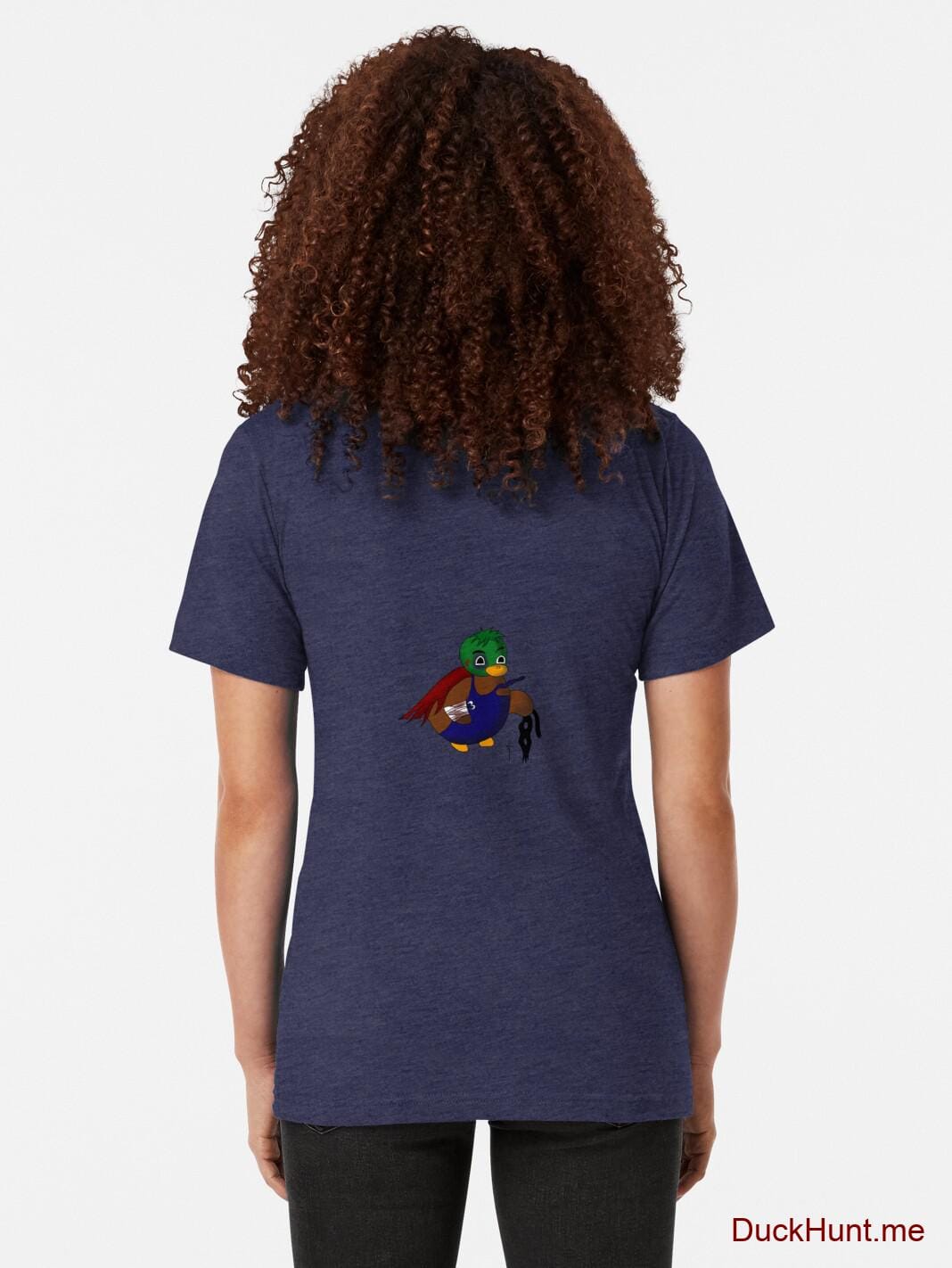 Dead DuckHunt Boss (smokeless) Navy Tri-blend T-Shirt (Back printed) alternative image 1