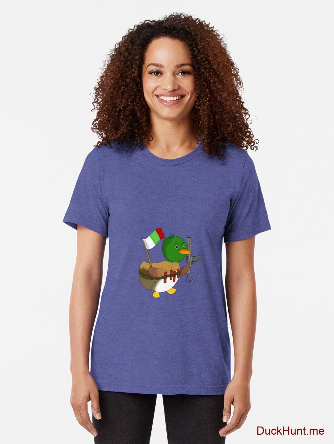 Kamikaze Duck Royal Tri-blend T-Shirt (Front printed) alternative image 1