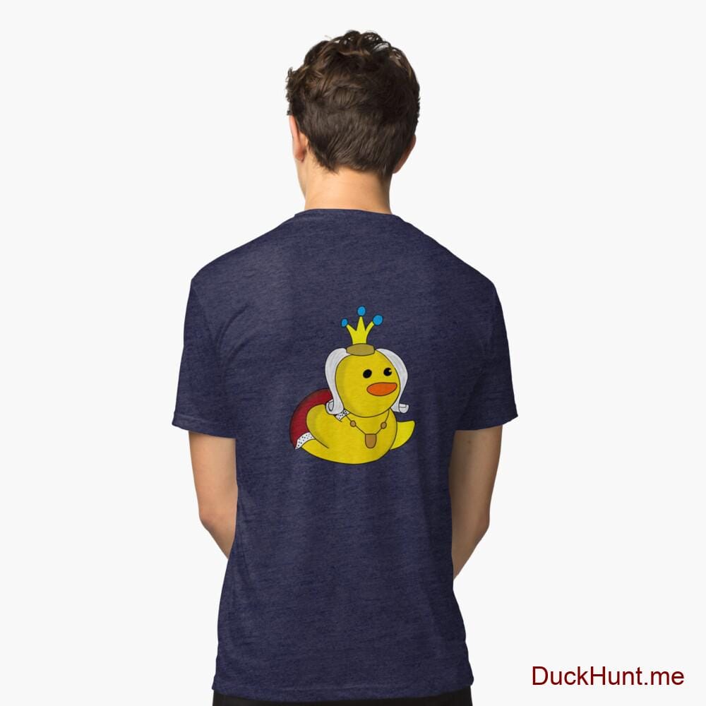Royal Duck Navy Tri-blend T-Shirt (Back printed)