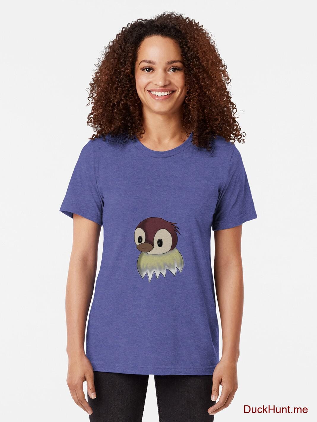 Ghost Duck (fogless) Royal Tri-blend T-Shirt (Front printed) alternative image 1