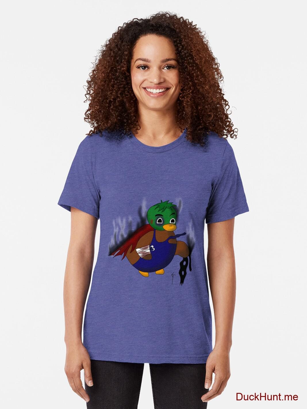 Dead Boss Duck (smoky) Royal Tri-blend T-Shirt (Front printed) alternative image 1