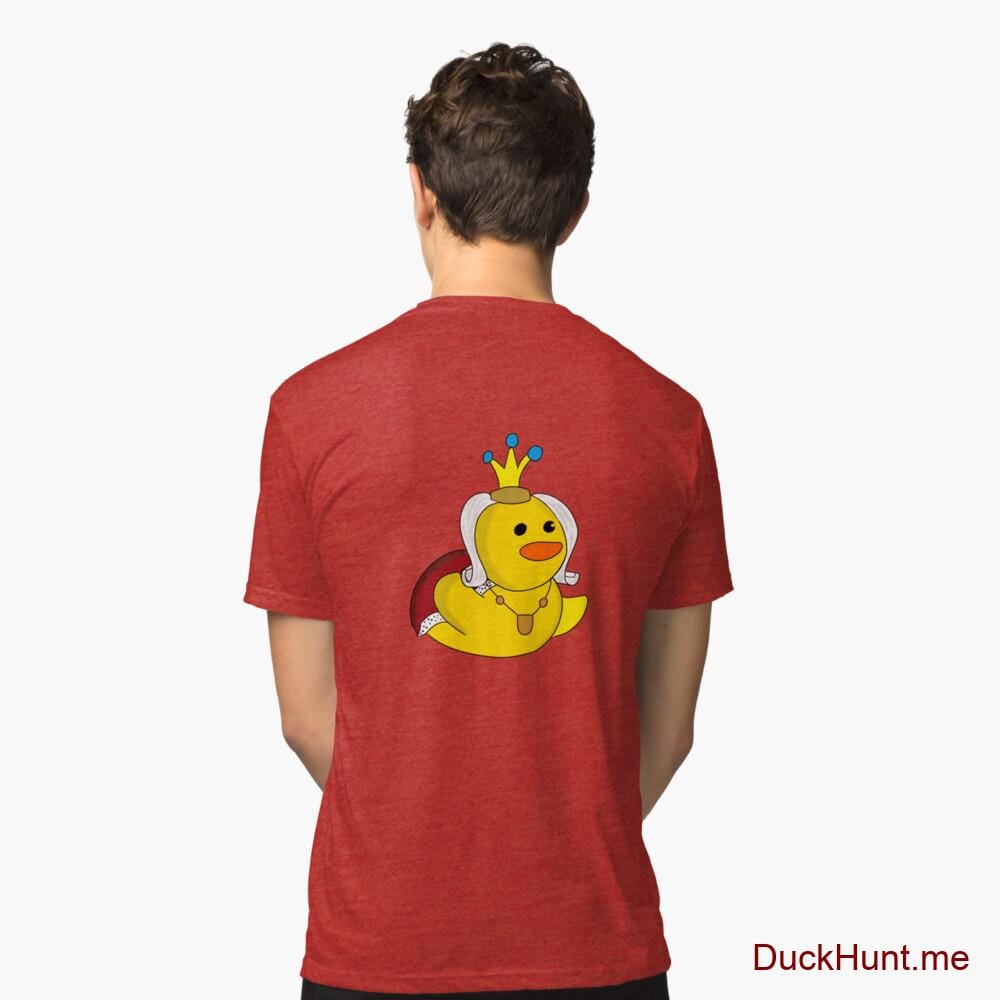 Royal Duck Red Tri-blend T-Shirt (Back printed)