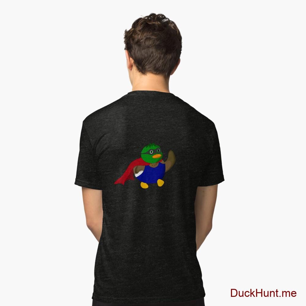 Alive Boss Duck Black Tri-blend T-Shirt (Back printed)